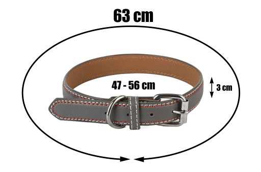 OBOJK PRE VEĽKÉHO PSA, strieborná pracka, 63cm XL
