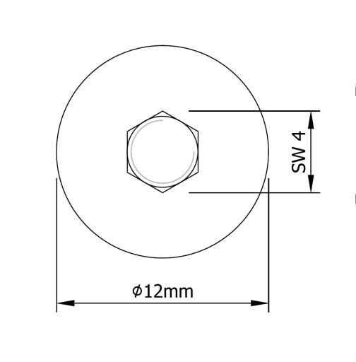 10x zásuvka M4 x 10 mm skrutkovaná do tvrdého materiálu, nábytková vložka, rampa