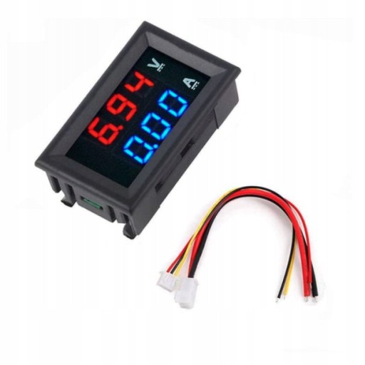 VOLTMETER AMPERMETER PANELOVÝ MODUL 2v1 AMPÉR NAPÄŤETROV 100V 10A