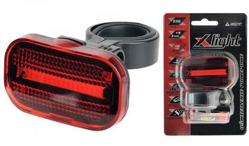X-Light COB LED zadné svetlo 15Lm JY-3209BT-1 na batérie