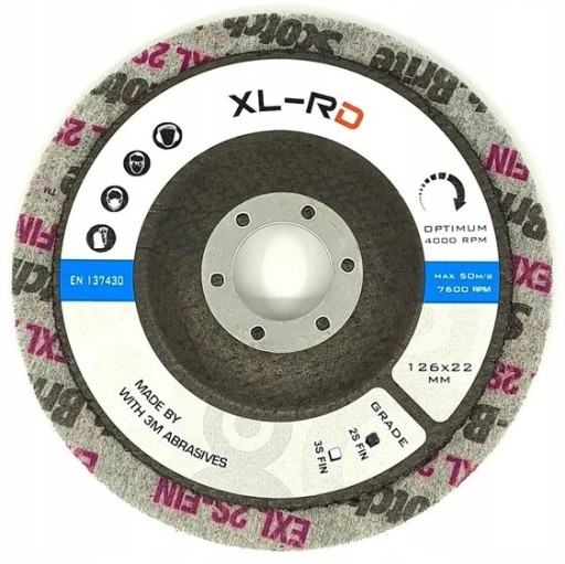 DISK XL-RD 2S FIN 126x6x22 Stlačená netkaná textília 3M