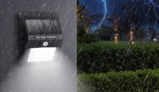 SOLÁRNA LAMPA VONKAJŠIA ZÁHRADNÁ NÁSTENNÁ LAMPA LED SNÍMAČ POHYBU 3W