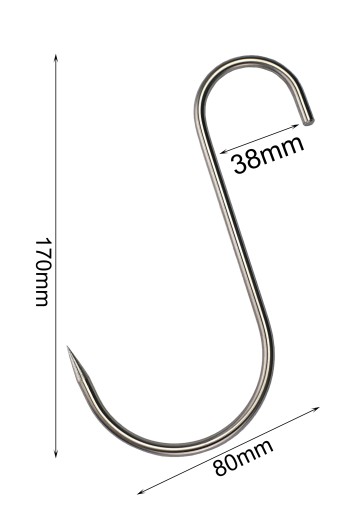 S-517 Háčik Údiarenské háky priemer 17 cm 5 na údenie