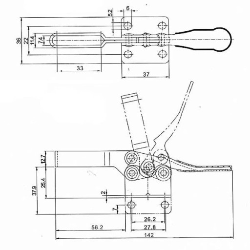 Rýchloupínacia svorka GH-201B 100kg