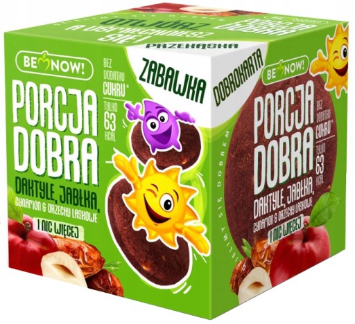 KOCKOVÉ jablko, datle a orechy DOBRÁ PORCIA 20 g | HRAČKA PREKVAPENIA