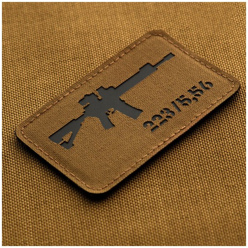 Nášivka na znak AR-15 223/5,56 laserom rezaný Coyote/Black M-Tac
