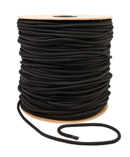 POLYPROPYLÉNOVÉ LANO Splietané lano čierne Silné 8mm 10M