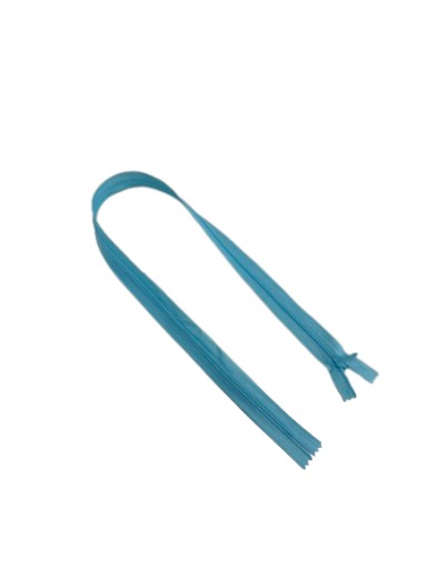 PAUZA NA Zips KRYTÁ ČIPKA 60cm # MODRÁ MODRÁ