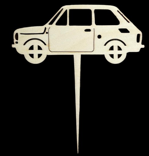 Autíčko pre batoľatá Fiat 126p Wooden Topper, preglejka