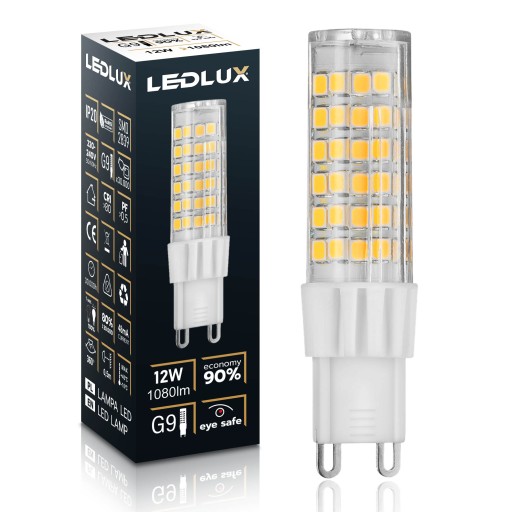 G9 LED žiarovka 12W = 95W SMD teplá neutrálna studená Premium LEDLUX nebliká