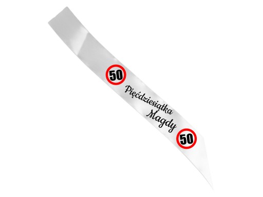 Personalizovaná šerpa k 50. narodeninám s vaším menom