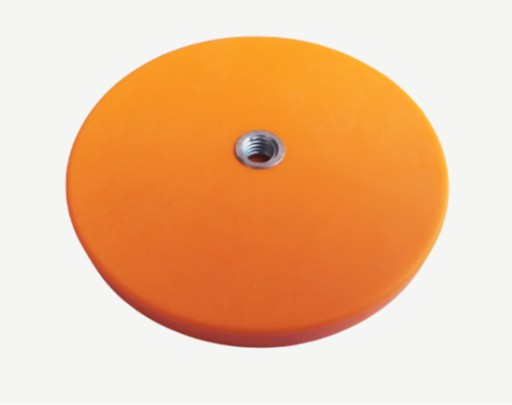 Neodymový magnetický držiak D43L-1, ORANŽOVÁ guma