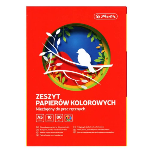 Farebný lesklý papier A5, 10 listov HERLITZ