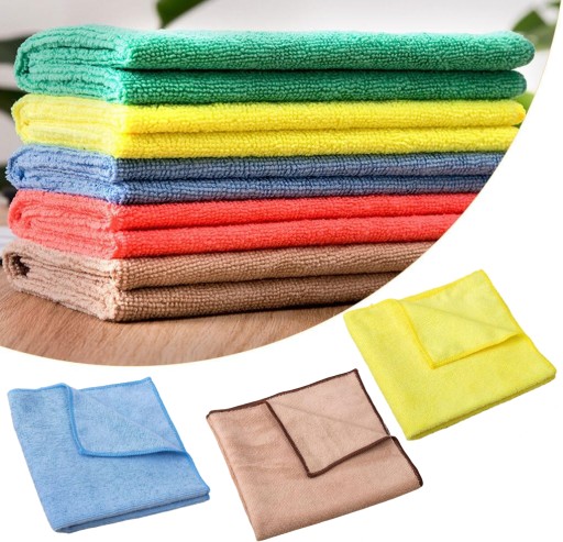 5x Utierky z mikrovlákna NA ČISTENIE A LEŠTENIE AUTA