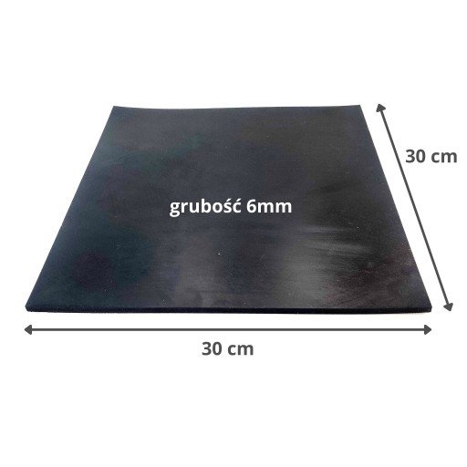 Doska EPDM guma 30x30cm, hrúbka 6mm, mat, guma, podložka, forma
