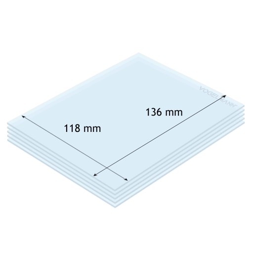 Vogelmann Ochranné PVC sklo 118x136mm (5ks)