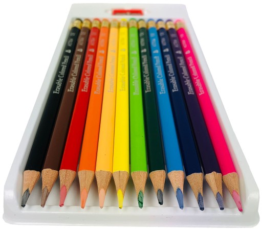 Pastelky ASTRA SCHOOL PENCIL s gumou, 12 farieb