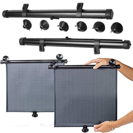 AUTOSLUNEČNÉ ROLETY DO AUTO ŽALÚZIE ROLETY 2 kusy 40x45cm