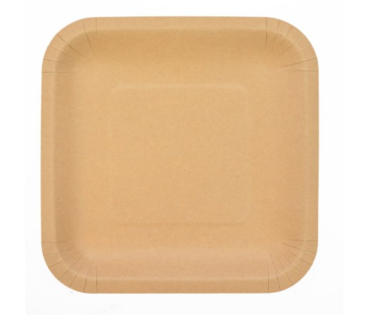 Kraft papierové taniere 23 cm 6 ks