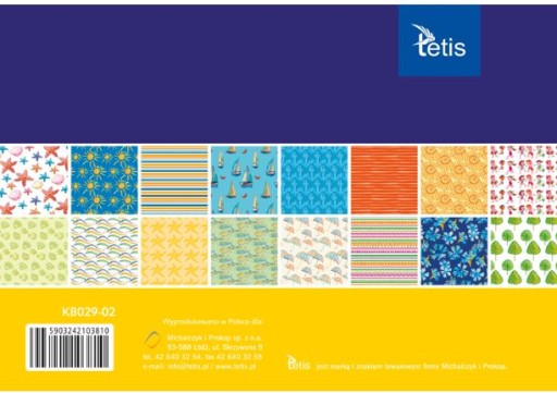 Kreatívny papier A5 16 listov Tetis KB029-02