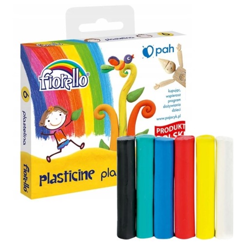 Školská plastelína Fiorello 6 farieb