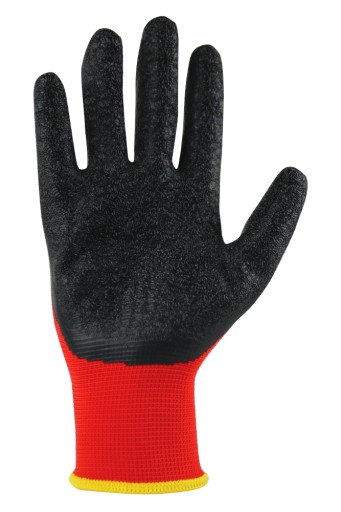 RUKAVICE SILNÉ LATEXOVÉ PRACOVNÉ RUKAVICE pórovité 6 PÁROV L-9 OHS
