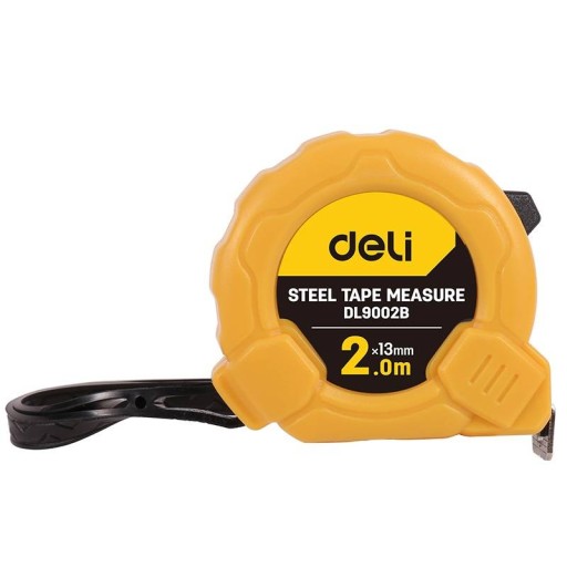 Deli Tools EDL9002B skladacia páska 2m 13mm (žltá)
