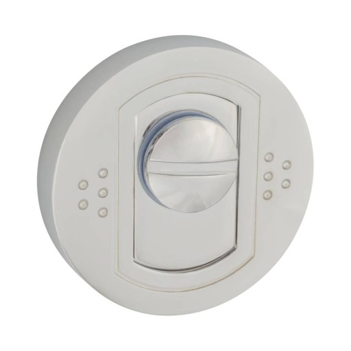 Vývesná tabuľa, rozeta s WC zámkom ARGO Chrome, lesklá