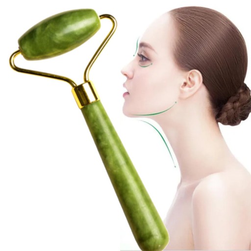 JADE FACE MASAGER SPEVŇUJÚCI MASÁŽNY KAMEŇ JADE ROLLER