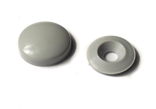 Rozeta 13mm - Uzávery skrutkovacie 100ks SIVÁ