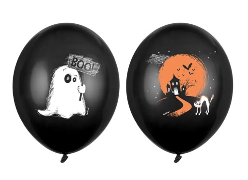 Halloweenske balóny, sada 6 kusov, DUCH