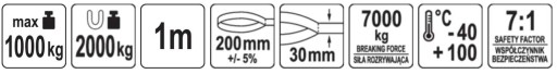 1T 1000KG 1M SLUČKA, DVOJVRSTVÁ