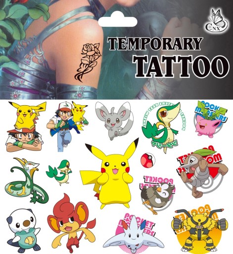 UMÝVAJÚCE TETOVANIE PRE DETI POKEMON GO CG221