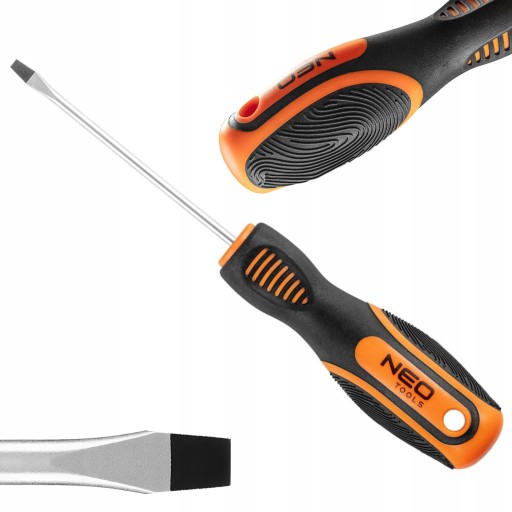 NEO PLOCHÝ SKRUTKOVAČ 3,0 X 75 MM ERGONOMICKÁ RÚČKA S OZNAČENÍM PALCA 04-171