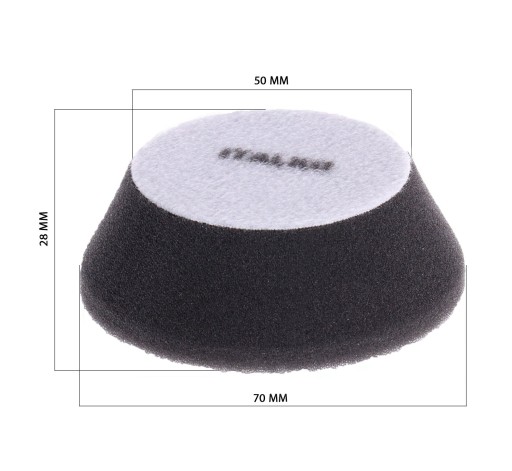 LEŠTIACA HUBKA ČIERNA MÄKKÝ VELCRO 50/70 MM