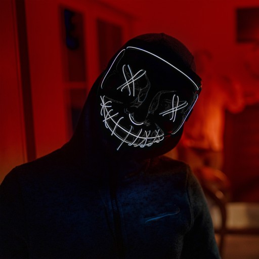 LED MASKA SVIETIACA LED HALLOWEEN PURGE PARTY