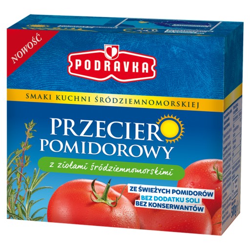 Podravka Paradajkový pretlak so stredomorskými bylinkami 500G