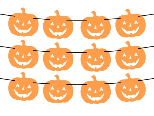 Girlandové tekvice halloweenska dekorácia 500cm 12ks