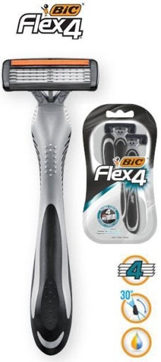 SHARVER SHARVER BIC 4 FLEX SHARVER 3 ks. 4 ČEPELE