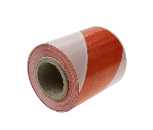 VÝSTRAŽNÁ PÁSKA 80mm x 100 m BIELA ČERVENÁ OHS