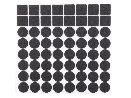 Plstené podložky na nábytok, stoličky, kreslá, Floor Protection, 133 ks