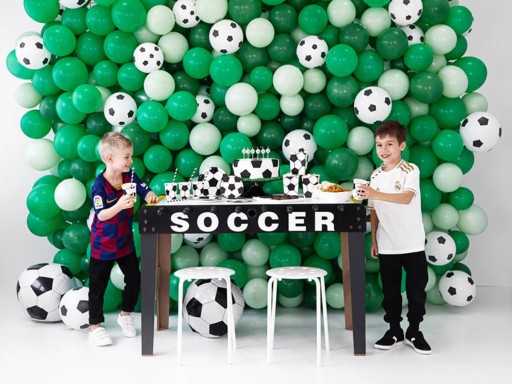 Futbalové škatuľky na popcorn 6ks Narodeninové