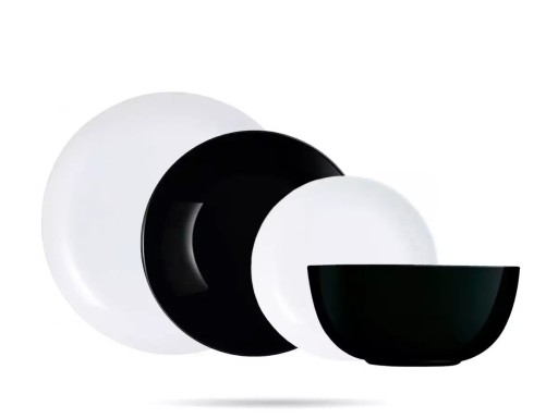 LUMINARC DIWALI BLACK tanier hlboký 20 cm