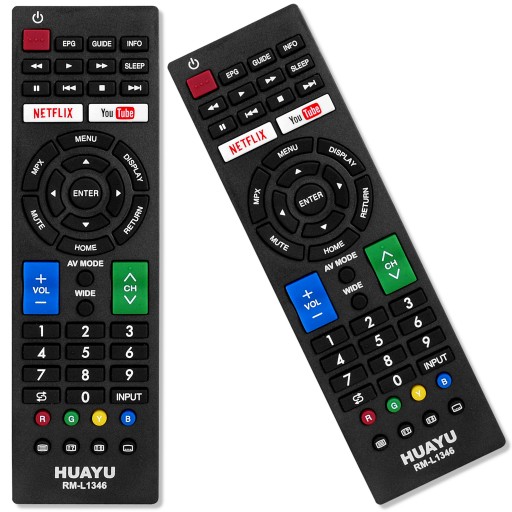 UNIVERZÁLNE DIAĽKOVÉ OVLÁDANIE PRE LCD TV SHARP NETFLIX YT