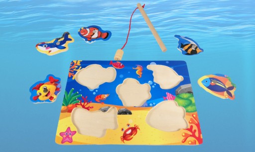 Arkádová HRA FISH ROD PUZZLE magnet