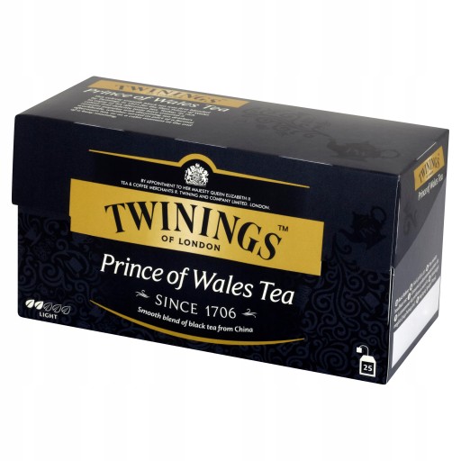 Čierny čaj Twinings Prince of Wales 25 kusov