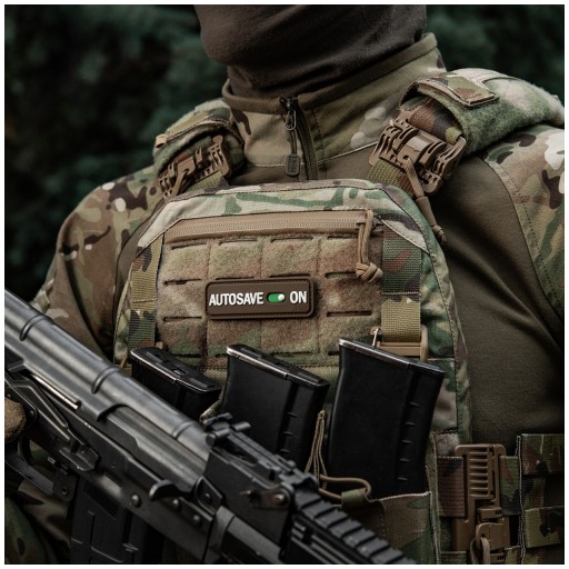 Autosave nášivka so znakom PVC Coyote M-Tac