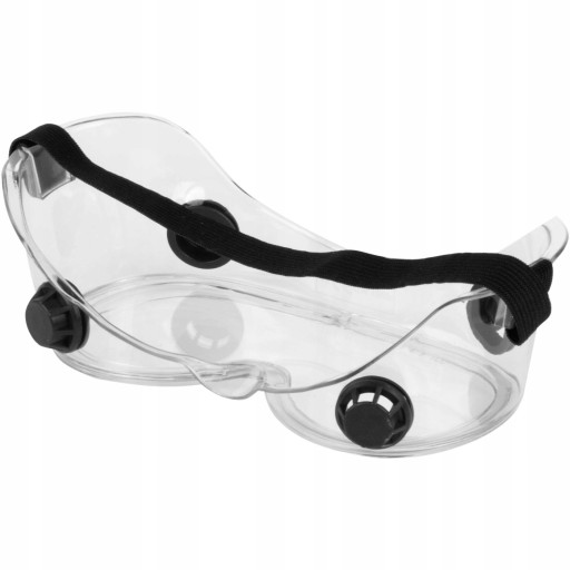 OCHRANNÉ OKULIARE OKULIARE S VENTILMI, ČÍRE, VETRANÉ CE C0003 RICHMANN