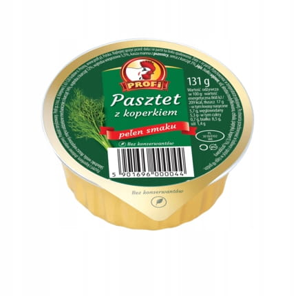 Paštéta z bravčového a kuracieho mäsa s kôprom Profi 131 g