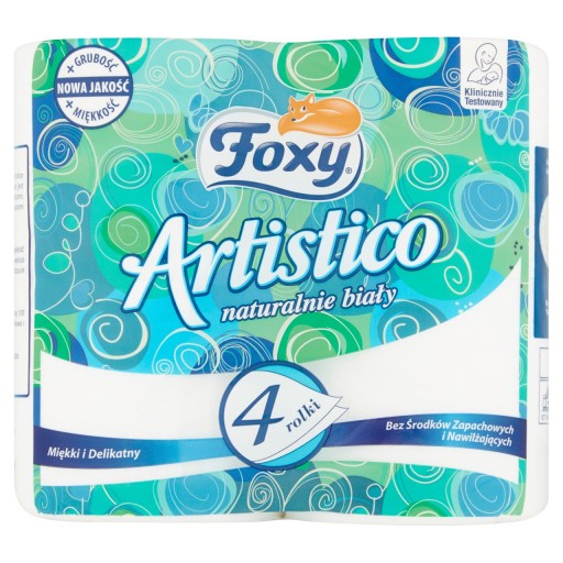 Foxy artistico biely toaletný papier 4 ks